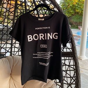 Brand new Boring shirt that is not so boring 🥰